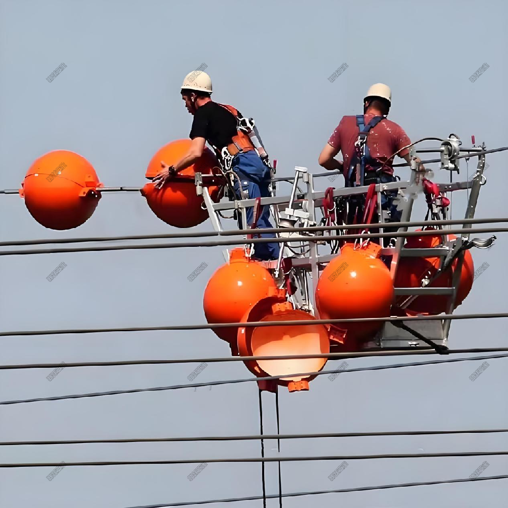 2024.05.29  輸電線(xiàn)路航空標(biāo)志球  設(shè)備安裝案例